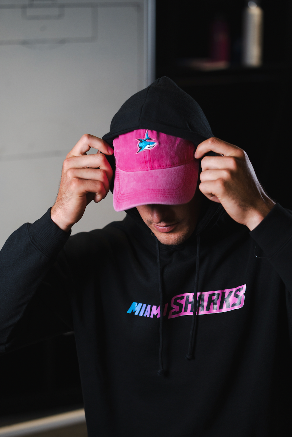 Sharks Premium Black Hoodie